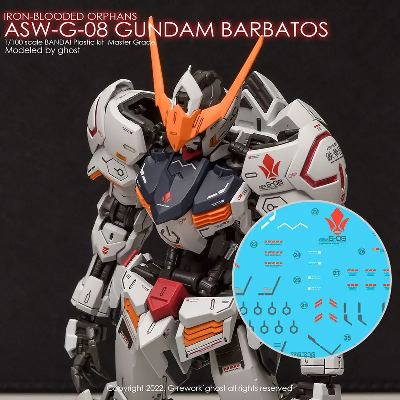 G-Rework Decal M212 Mg Gundam Barbatos (Decal V 2.0) 1