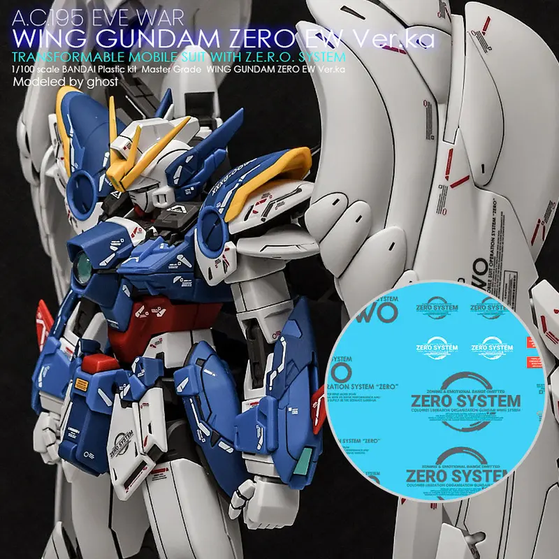G-Rework Decal M215 Mg Wing Gundam Zero Custom Ver.Ka (Decal V2.0) 1