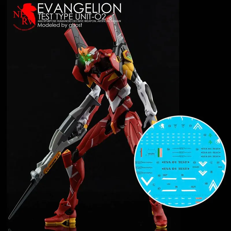 G-Rework Decal Rg-E2 Rg Evangelion Unit-02 1