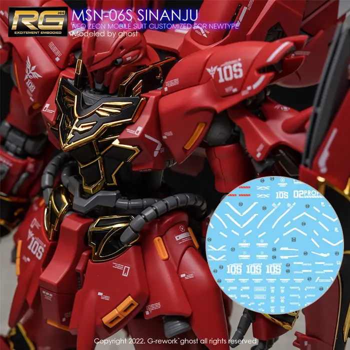 G-Rework Decal Rg22 Rg Sinanju 1