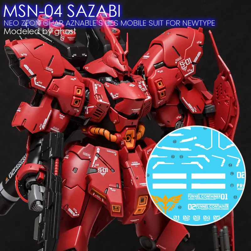 G-Rework Decal Rg29 Rg Sazabi (Decal V2.0) 1