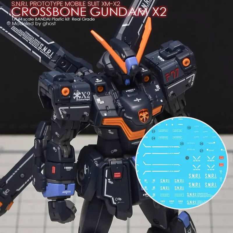 G-Rework Decal Rg31-X2 Rg Crossbone Gundam X2 1