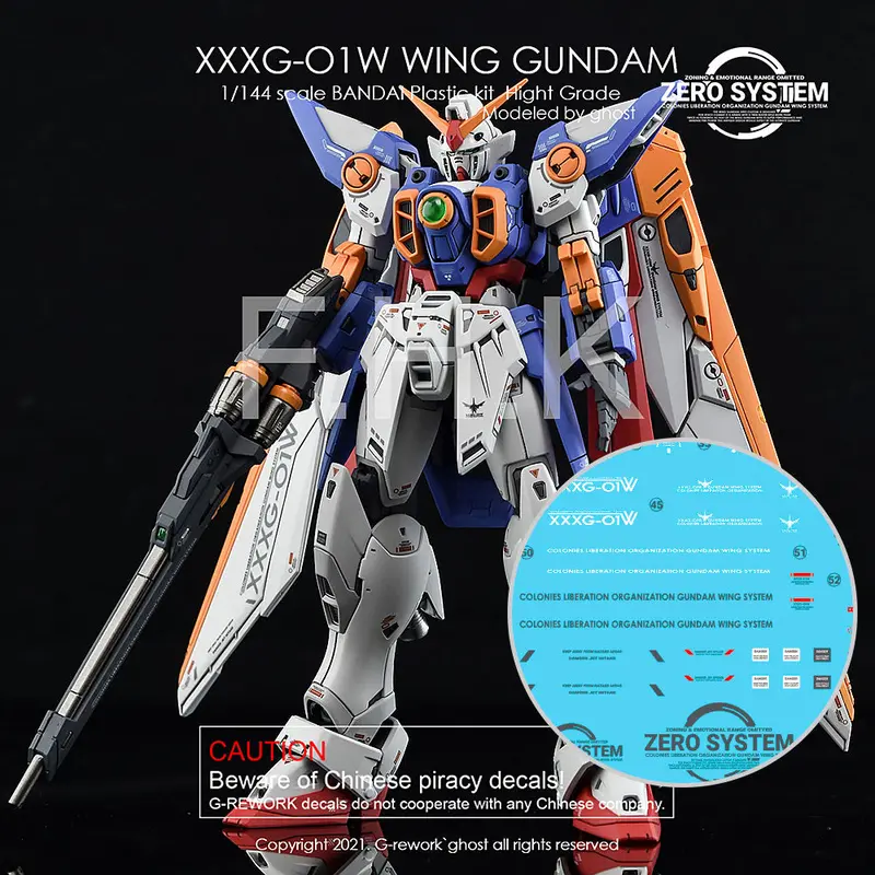 G-Rework Decal Rg35 Rg Wing Gundam Tv Ver. 1