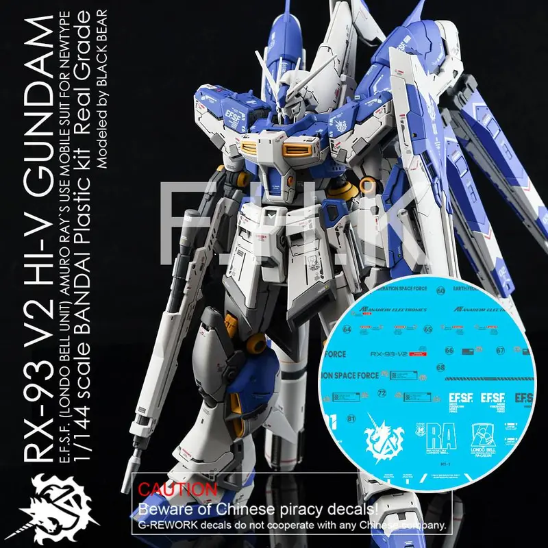 G-Rework Decal Rg36 Rg Hi-Nu Gundam 1