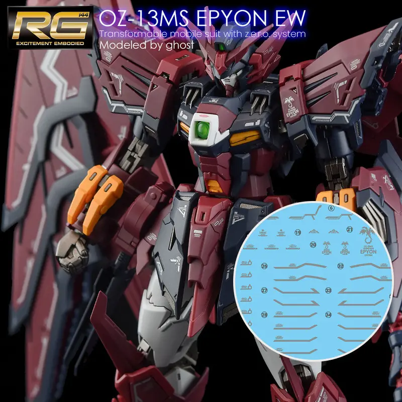 G-Rework Decal Rg38 Rg Gundam Epyon 1