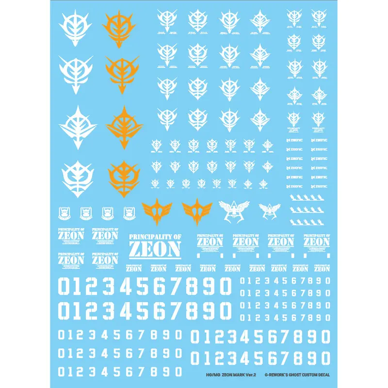 G-Rework Hg / Mg Zeon Marking 02 1