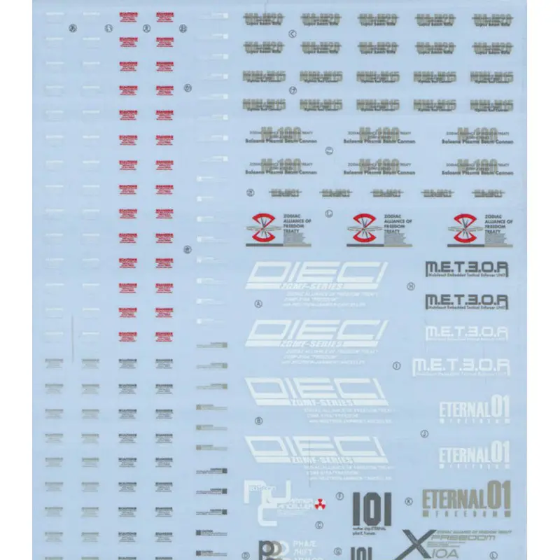 Gd-03 Mg Freedom Gundam Decal 1