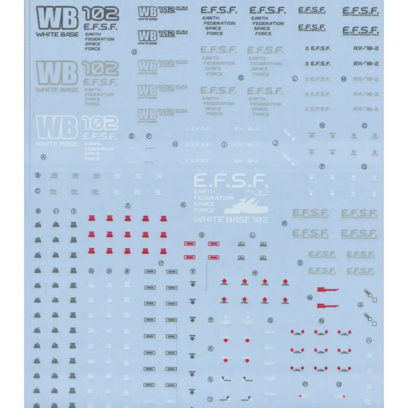 Gd-04 Mg Rx-78-2 Gundam O.Y.W. Decal 1