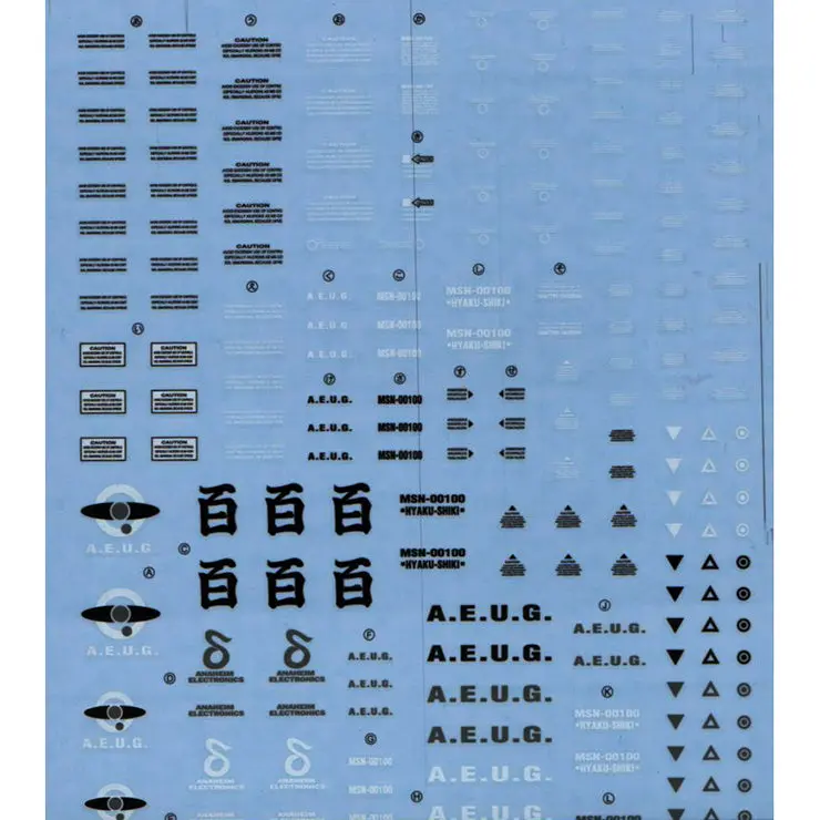 Gd-08 Mg Hyaku-Shiki Decal 1