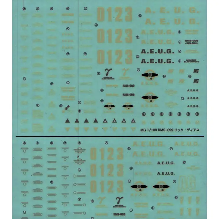 Gd-11 Mg Rick Dias / Quattro Custom Decal 1