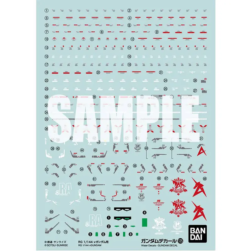 Gd-125 Rg Nu Gundam Decal 1