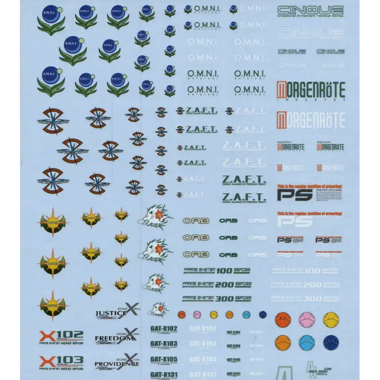 Gd-18 Mg Gundam Seed Series Decal 1