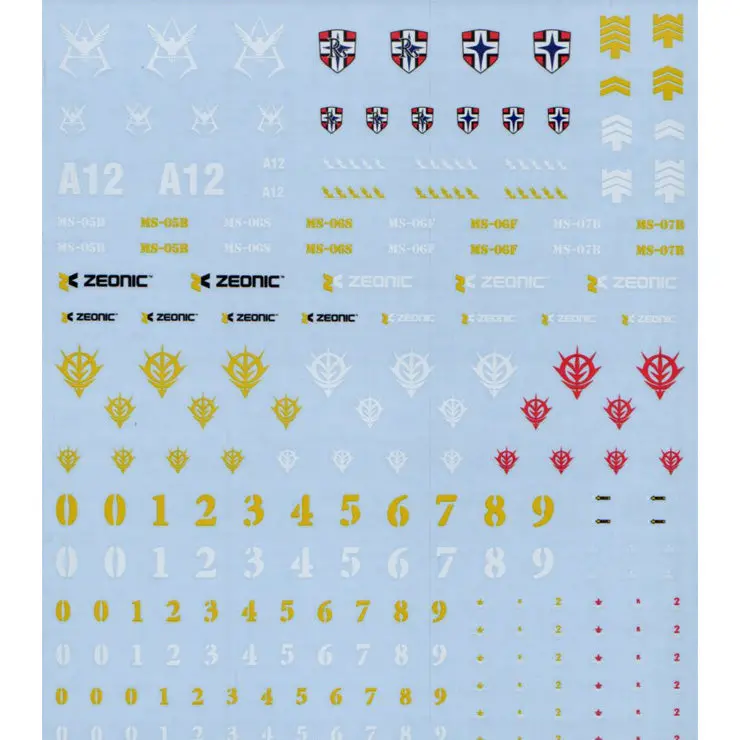 Gd-28 Hguc Zeon Mobile Suit Decal 1