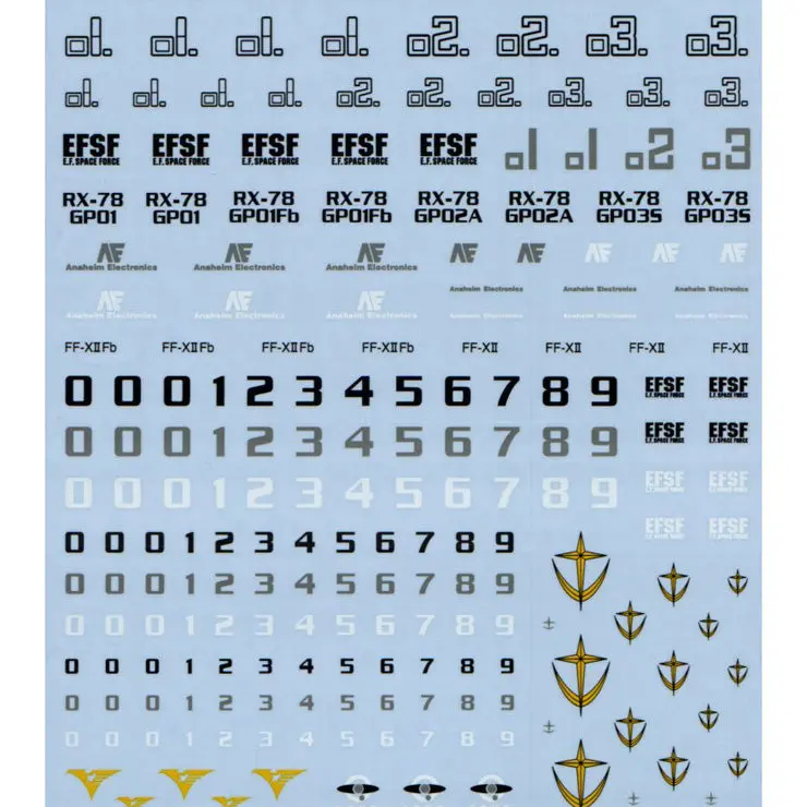 Gd-30 Hguc 0083 Efsf Mobile Suit Decal 1