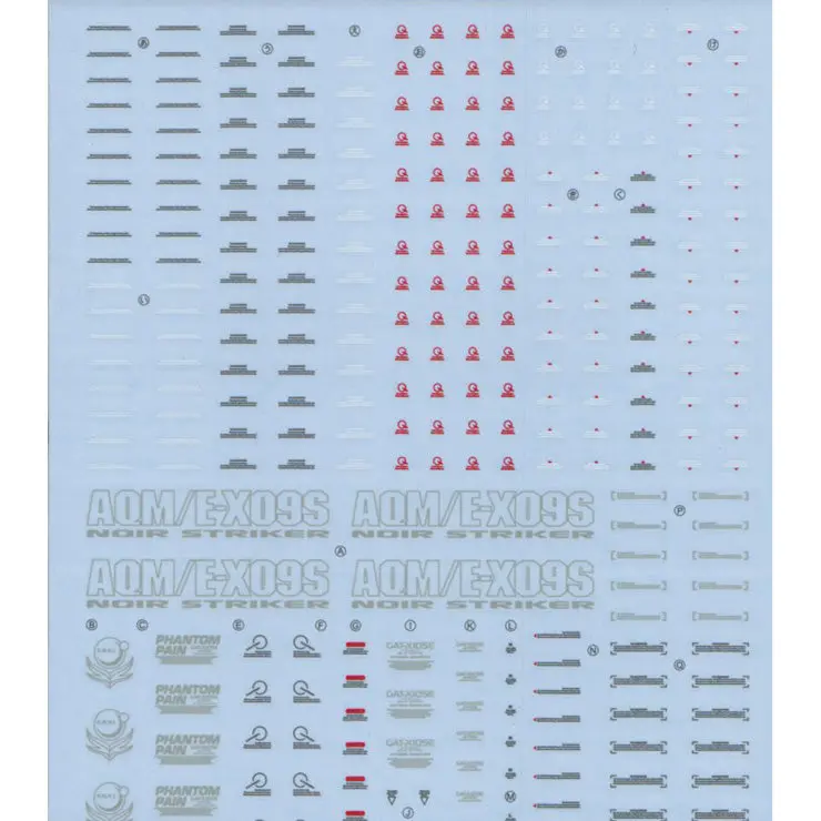 Gd-34 Mg Strike Noir Gundam Decal 1