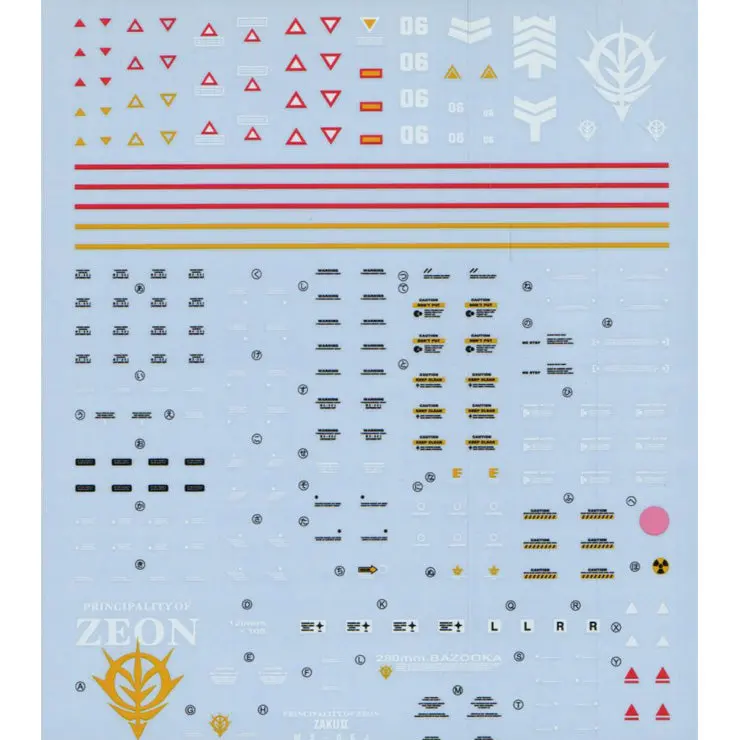 Gd-40 Mg Zaku Ii Ver 2.0 Decal 1