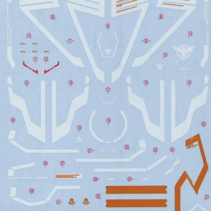 Gd-65 1/100 Arios Gundam Gundam Decal 1
