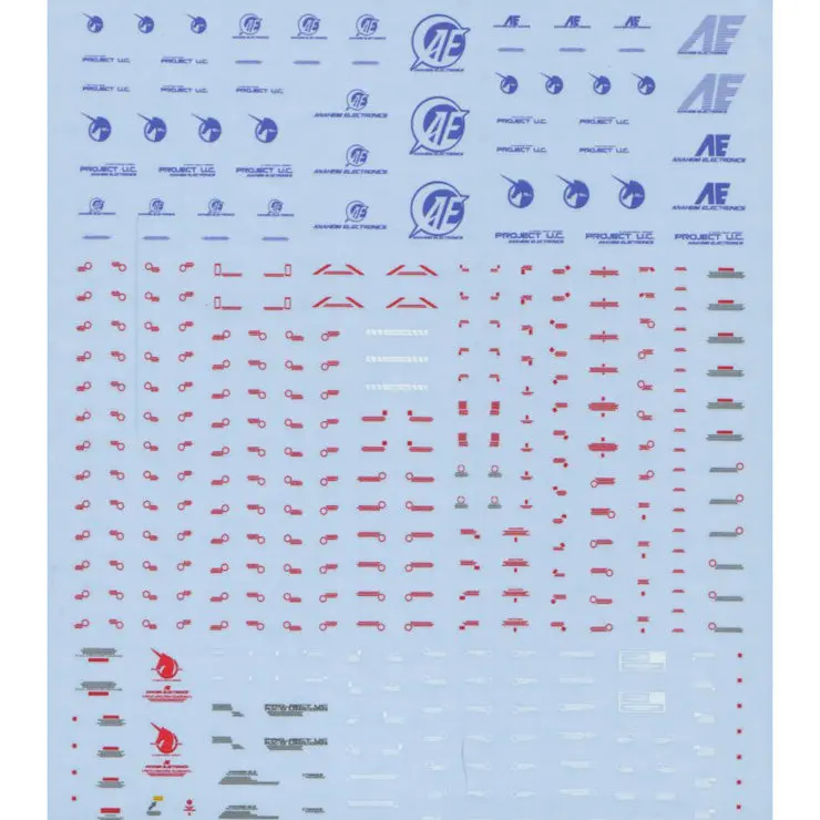 Gd-76 Hguc Unicorn Gundam Decal 1