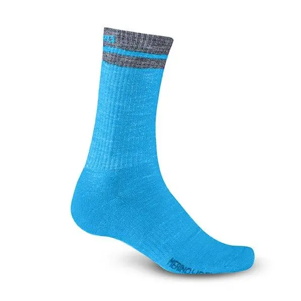 Giro Winter Merino Wool Sock-Blu Jwl/Gry-M / Giro Winter Merino Wool Sock-Blu Jwl/Gry-M 1