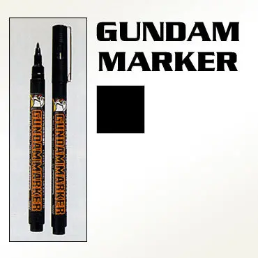 Gm20 Brush Type Black Gundam Marker 1