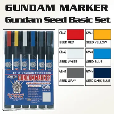 Gms109 Gundam Marker Seed Basic Set (Set Of 6) 1