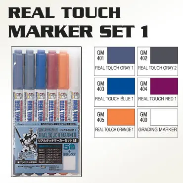 Gms112 Real Touch Gundam Marker Set 1 (Set Of 6) 1