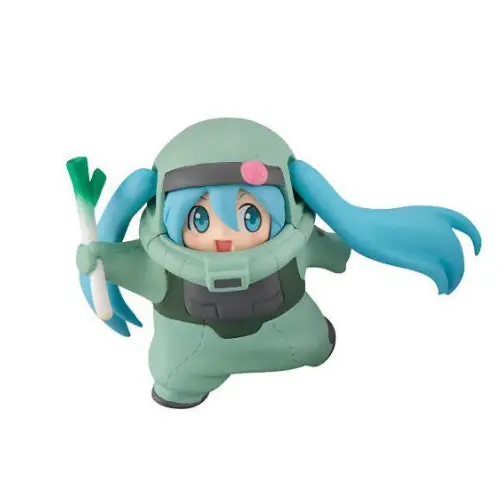 Gundam 45Th X Hatsune Miku Capsule Toy A: Zaku Ii (Green Onion) 1