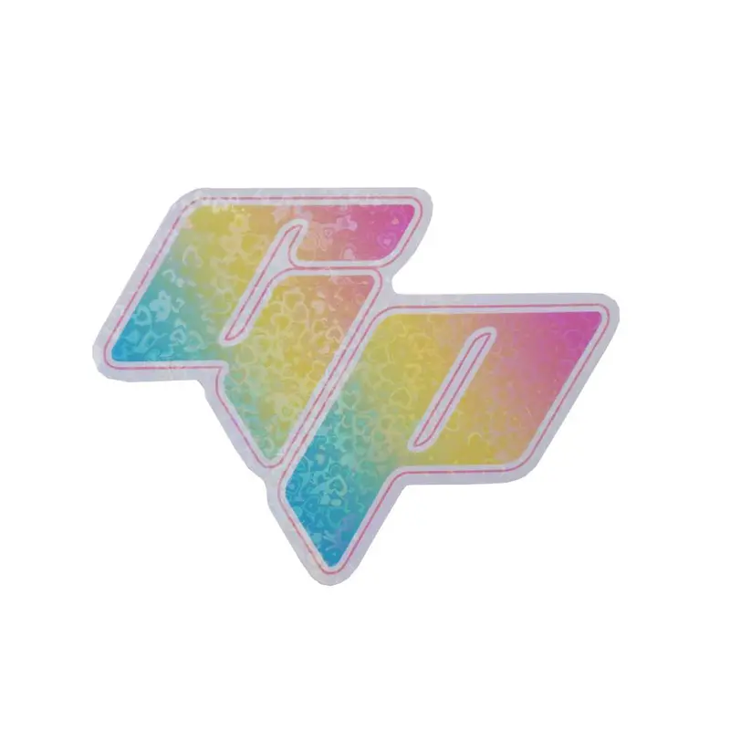 Gundam Planet Gradient Logo Sticker (4-Inch, Hearts) 1