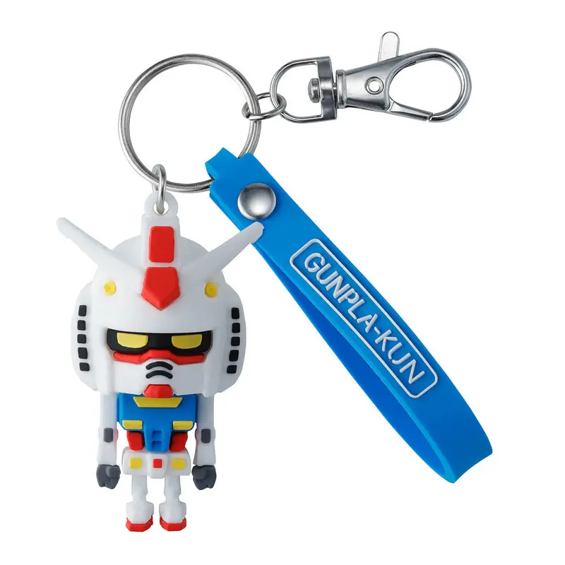 Gunpla-Kun 3D Rubber Mascot Keychain 1