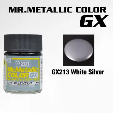 Gx213 Mr. Metallic Color Gx Metal White Silver 1