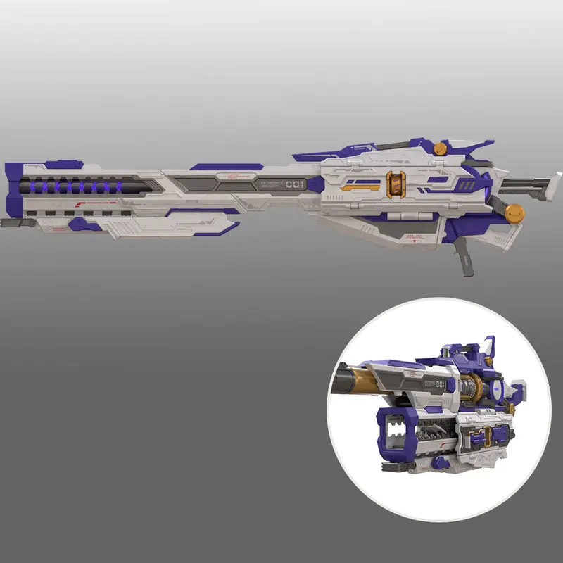 Heavy Electromagnetic Rail Gun Model Kit (Purple Version) 1