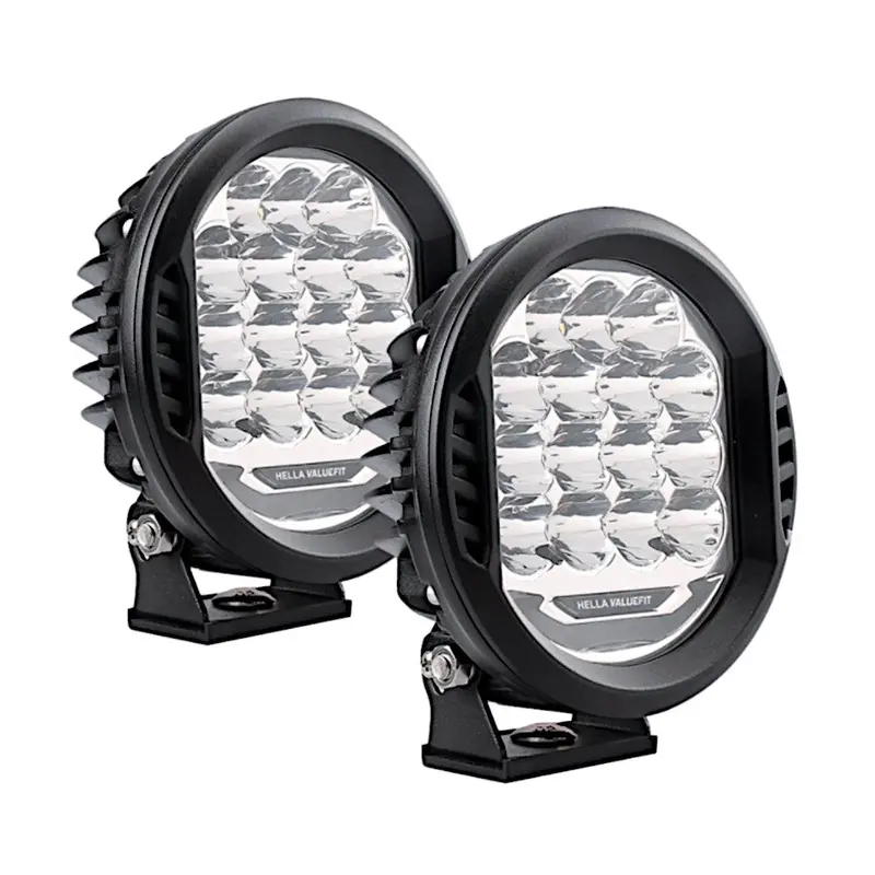 Hella 500 500 6" 2X22.5W Round Driving Beam Led Lights 1