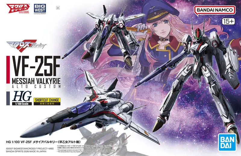 Hg 1/100 Vf-25F Messiah Valkyrie (Alto Saotome Use) 2