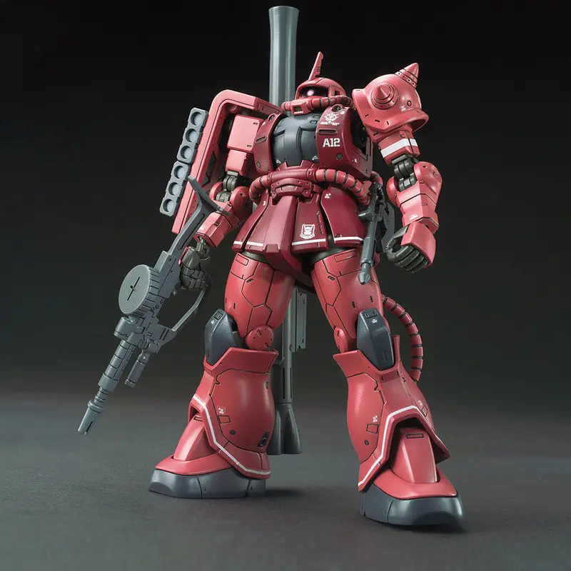 Hg Ms-06S Zaku Ii Char Custom Red Comet (Gundam The Origin Ver.) 1