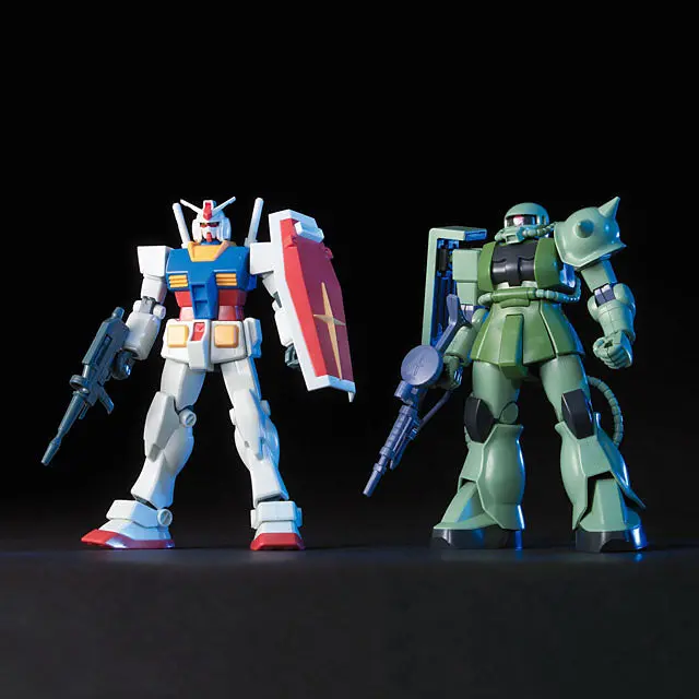 Hguc Gunpla Starter Set: Gundam Vs. Zaku Ii 1