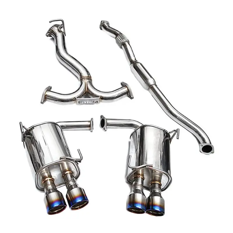 Invidia Q300 Catback Exhaust Titanium Tips Subaru - Wrx & Sti Sedan 2011-2014 1