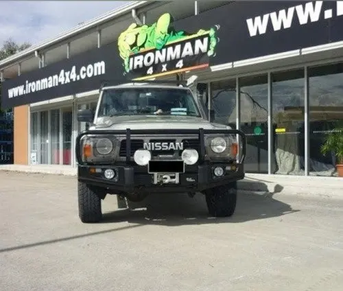 Ironman 4X4 Commercial Deluxe Bull Bar For Nissan Patrol Gq 1987 To 1997 1