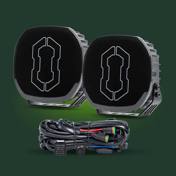 Ironman 9" Scope Neo Led Driving Lights Bundle 1