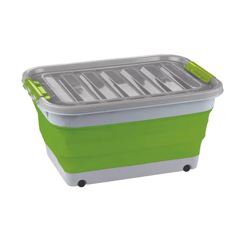 Ironman Camp Kitchen Collapsible Storage Tub With Lid 45L 1