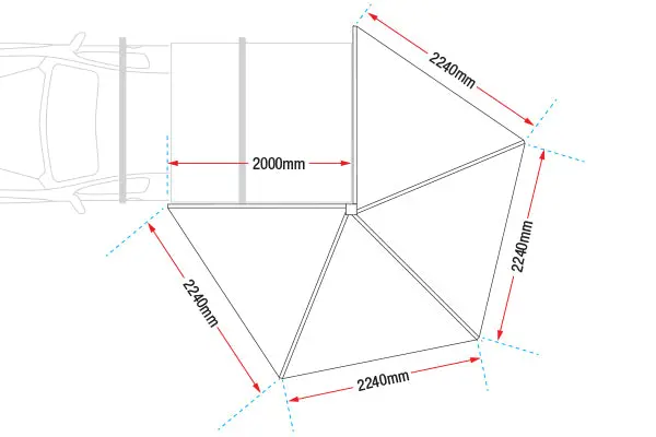 Ironman Deltawing 270˚ Awning Xtr-71 (Free Standing) 2