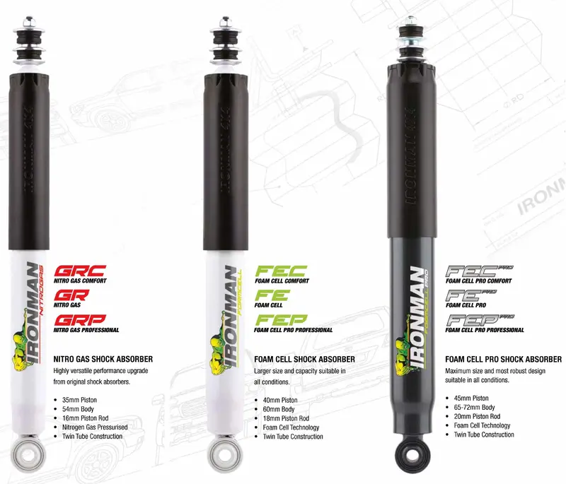 Ironman Suspension 2" Lift Kit For Mitsubishi Mn Ml Triton 2006 To 2015 2