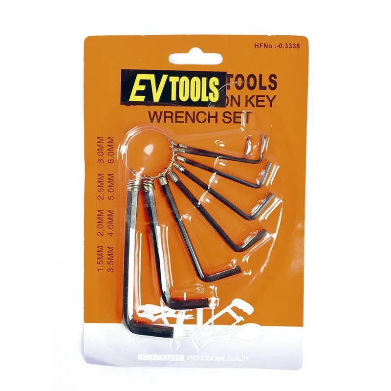 Jgo Llaves Hexagonales 8Pcs 1.5-6Mm T/Llavero Evt 1