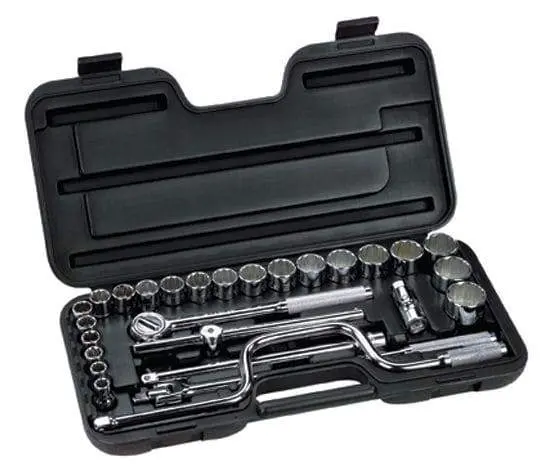 Juego De Dados Mando 1/2"-29 Pzas -Metrico (10-32 Mm) 1