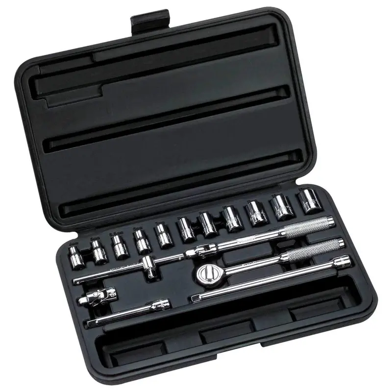 Juego De Dados Mando 1/4" 17 Pzas Plg 9786118 Stanley 1
