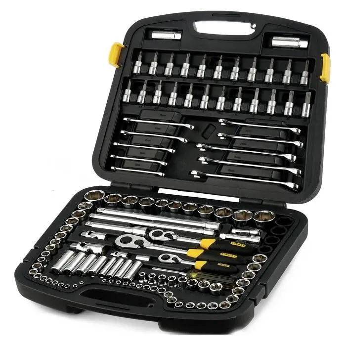 Juego De Herramientas Mecanicas Mando 1/4, 3/8 1/2" 120 P. Stanley 1