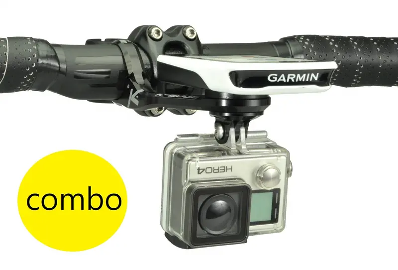 K-Edge Garmin 31.8Mm車頭把手咪錶及攝錄機*加長型*延伸碼 Max 版 (黑色) / Xl Combo Mount, 31.8Mm (Black) 1