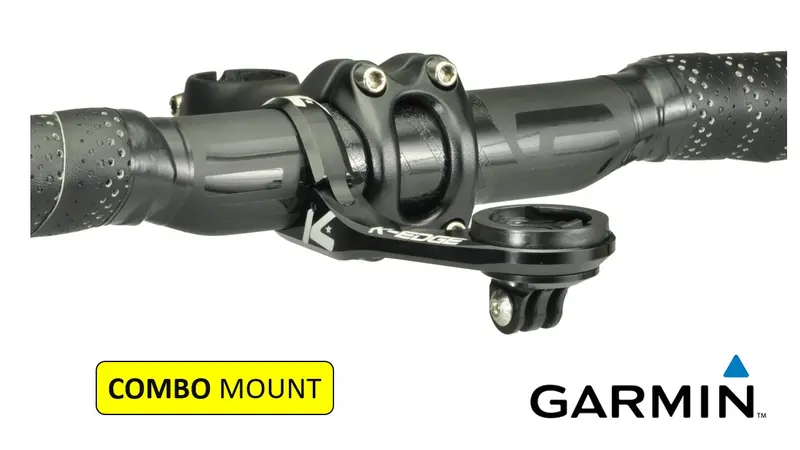 K-Edge Garmin 31.8Mm車頭把手咪錶及攝錄機延伸碼 Combo Max 版 (黑色) 1