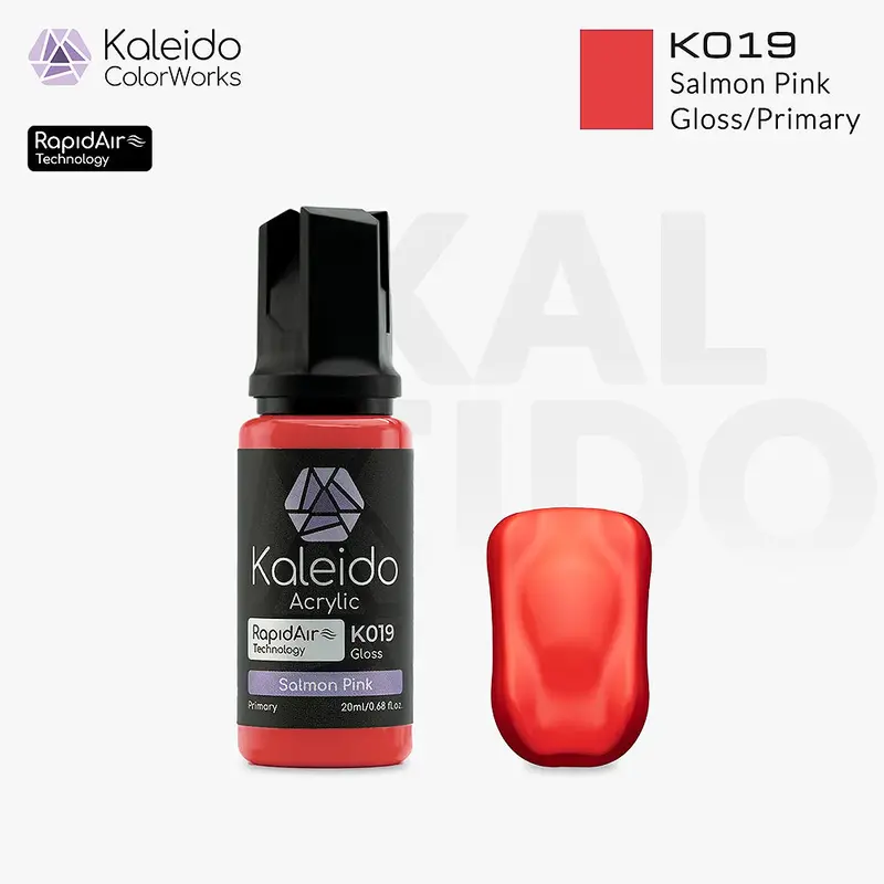 K019 Kaleido Salmon Pink (Gloss) 1