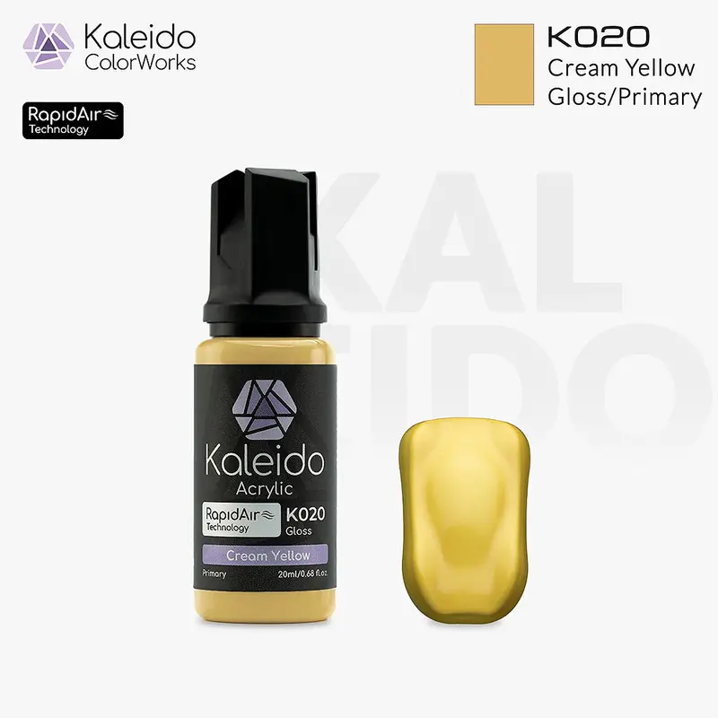 K020 Kaleido Cream Yellow (Gloss) 1