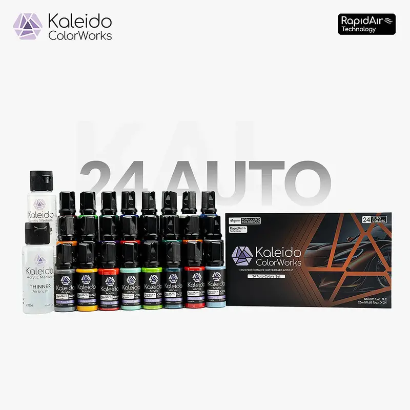 Kaleido Colorworks 24 Color Auto Set Acrylic 1